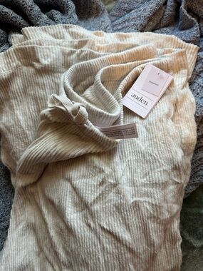 Auden Women's Cream Ribbed Pants